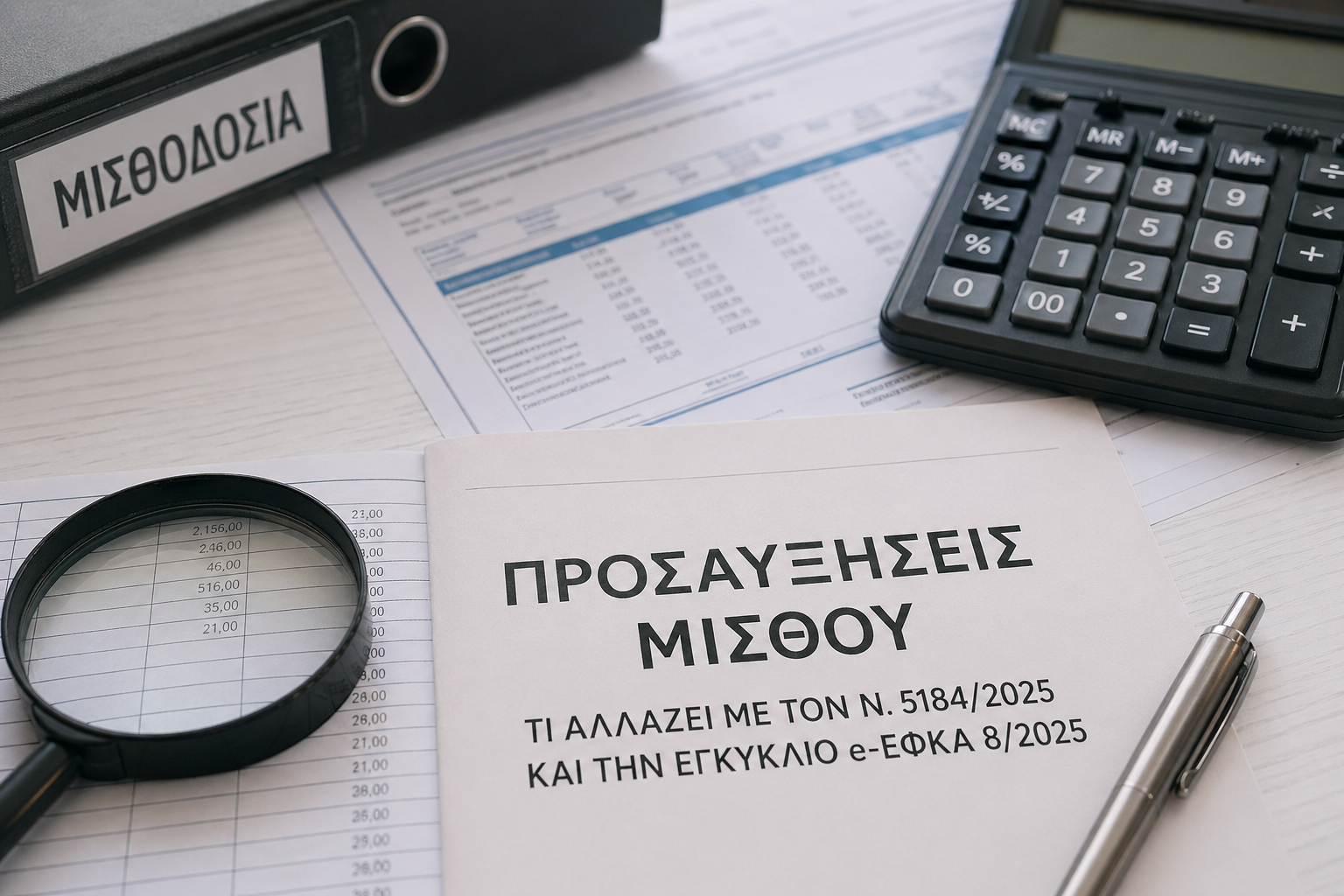 Προσαύξησεις και ασφαλιστικές κρατήσεις