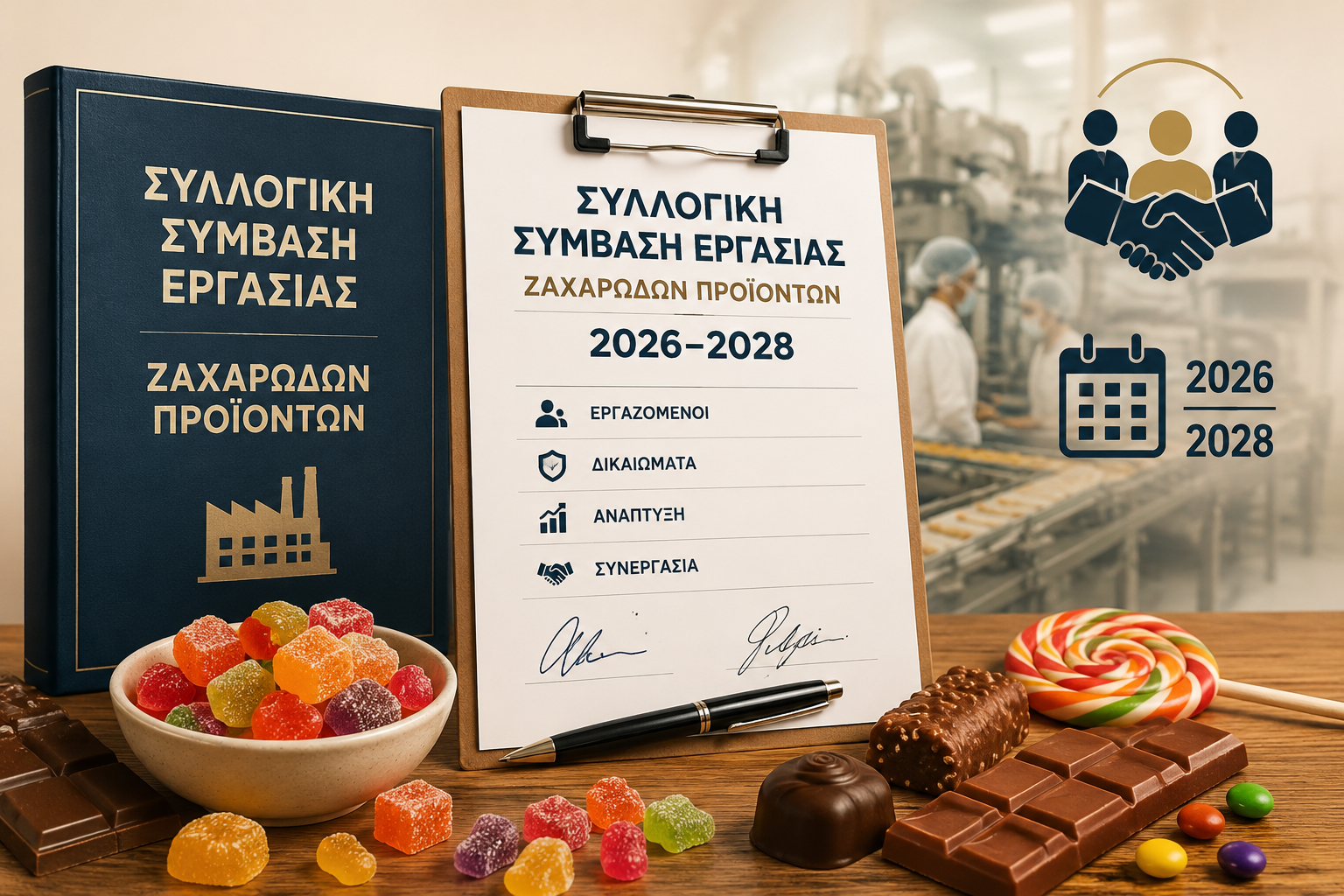 Συλλογική Σύμβαση Εργασίας Ζαχαρωδών Προϊόντων 2026–2028