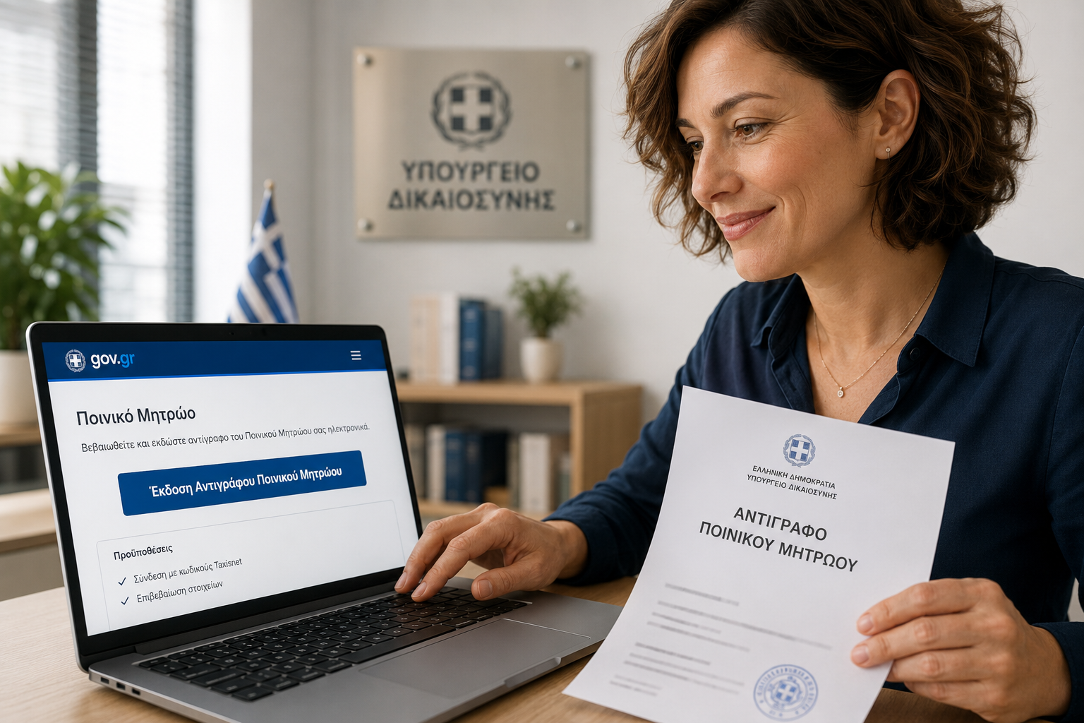 Έκδοση Ποινικού Μητρώου Online